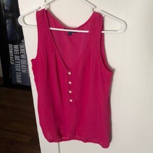 Hot Pink Flowy Tank